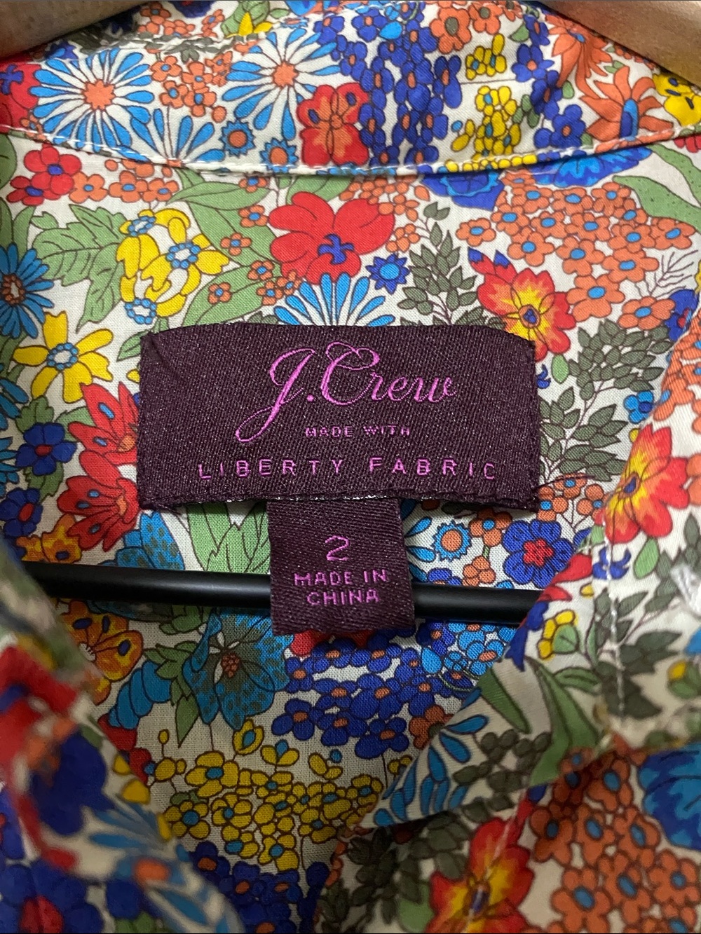 J. Crew Liberty Margaret Annie Floral Print Shirt Dress Women's Size 2 - Picture 3 of 8
